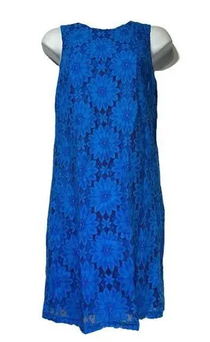 CeCe Blue Lotus Crochet Lace Dress Size 4