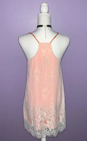 Hem & Thread NWT Boutique Lace Overlay Mini Dress