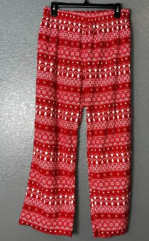 Target Women's Plus Size Holiday Fair Isle Fleece Pajama Pants Wondershop Red 1X - Image 1