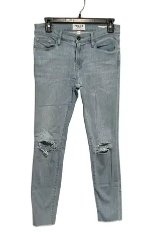 Frame Jeans Women's Size 27 Le Skinny De Jeanne Crop Light Wash Mid Rise #IJ3-4