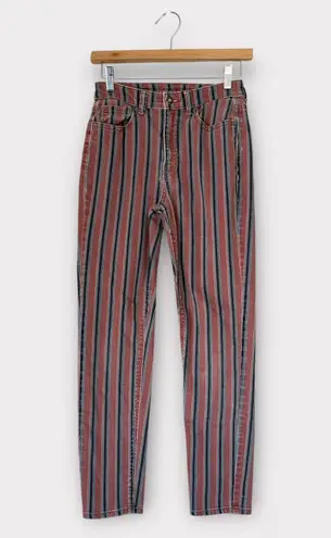 American Eagle Skinny Straight Pinstriped Jeans 00 Reg Size 24