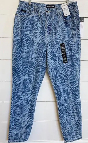 DKNY  High Rise Skinny Delancey Snake Skin Printed Jeans SZ 31/12 NWT WMN'S