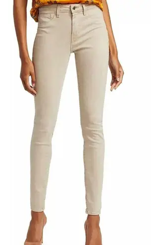 L'Agence Mid Rise Light Yellow Skinny Denim Jeans Womens Size 25 NWOT