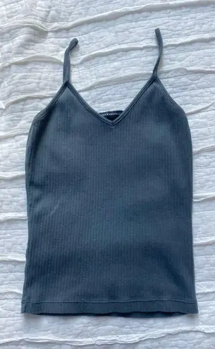 Brandy Melville Full Length Navy Blue Fitted Tank Top