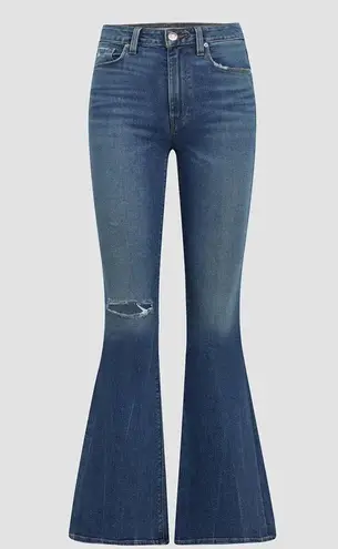 Hudson Jeans NWT Hudson Holly High Rise Flare Jeans Distressed In Gravity Wide Leg Stretch 32