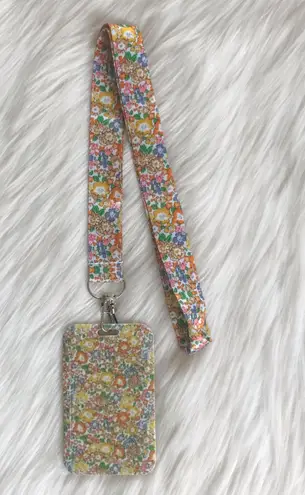 Floral lanyard with Id/ card holder