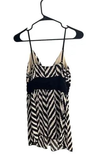 Vol.1 Women's XL Chevron Print Halter Tank Top Multicolor Black Size undefined