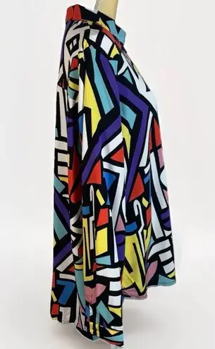 Big Dart Amazon geometric womens blouse multicolor size XXL
