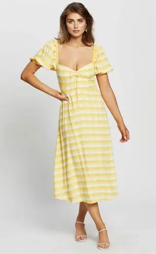 Faithfull the Brand check midi dress