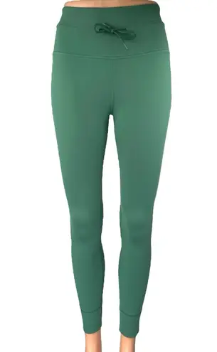 Vuori Daily 7/8 Green Skinny High Waist Drawstring Workout Gym Leggings Pants XS