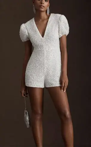 WATTERS Fizz Romper Size 8 Sequin Bridal Wedding Bride V
