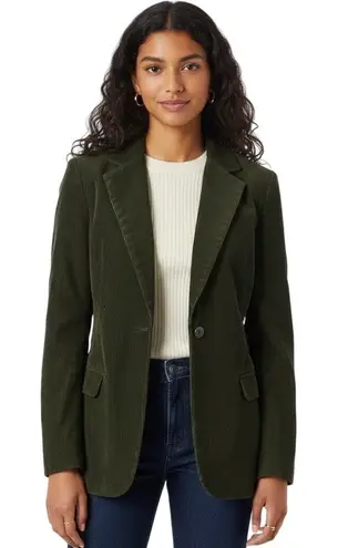 Laude The Label Birkin Blazer Womens XS Green 100% Cotton Corduroy Heritage