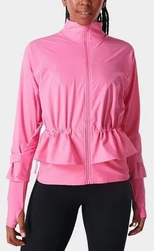 Sweaty Betty  Fast Lane Running Jacket Peony Pink Size S NWT