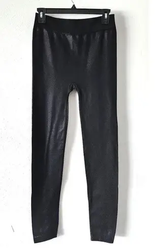 Yelete Disco Dot Seamless Fleece Lined Leggings Black OS