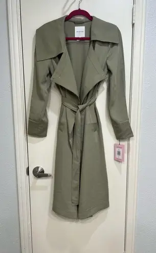 Avec Les Filles Belted Drape Trench Coat