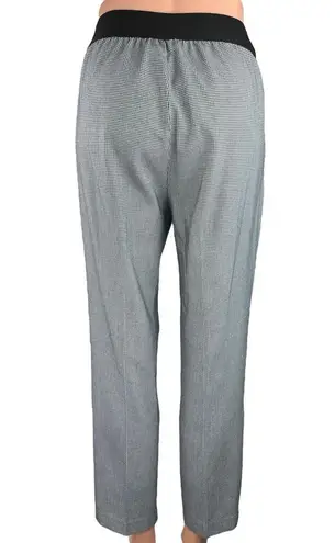 Babaton Aritzia Gray High Rise Houndstooth Plaid Straight Slim Trouser Pants 10