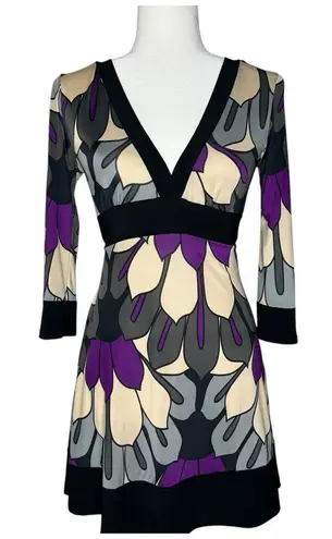 Body Central Vintage Y2K S Babydoll Dress Bow Stretch Empire Waist Made In USA