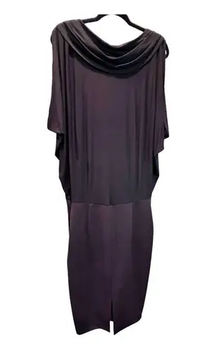 Badgley Mischka Badgley Mischka 17905 Women's Black Drapey Blouson Cocktail Dress Size 4 $330