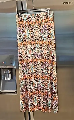 Veronica M ππ Midi Skirt ~ Multi-Color Navajo Pattern Medium NWOT