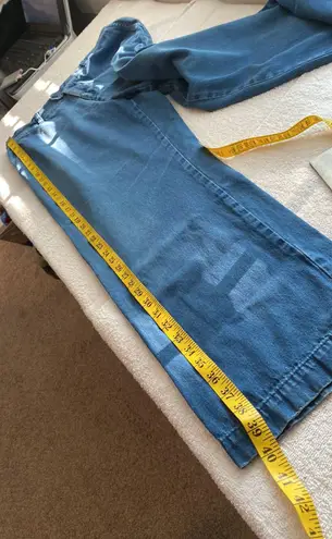 Lee Ms.  jeans vintage 80s button/zip closure 2 pockets light wear bottom Sz 14P