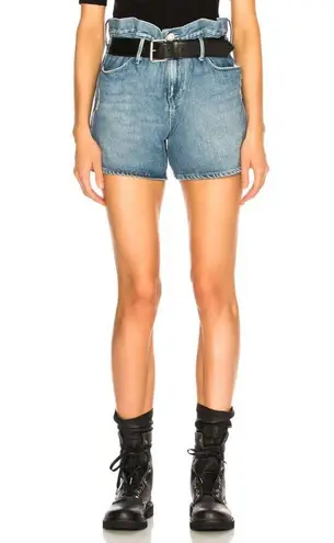 RTA Pierce Belted Denim Short Clean Blue Womens Size 26