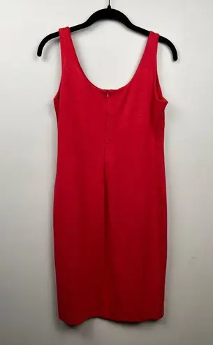 L'Agence L’Agence Red Sleeveless Midi Bodycon Dress - size Medium