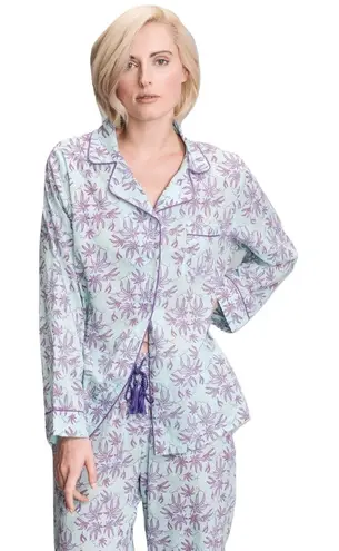 Dawson & Hellmann Pot Toile Pijamas Blue Lavender Womens XS Purple