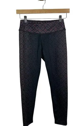 prAna NWOT Roxanne Printed Leggings in Grey/Purple Multi Size S