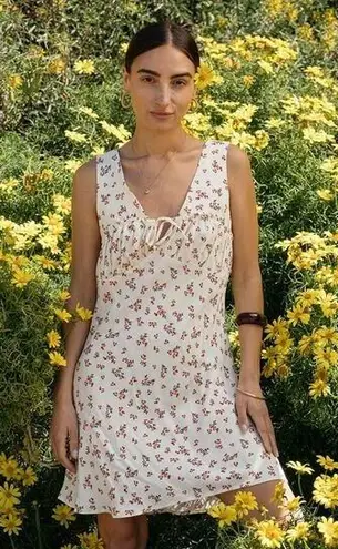 Ciao Lucia Caro in Jardin White Floral Sleeveless Cami Mini Pencil Tank Dress M Size M