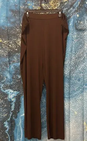 Susan Graver Brown Wide Leg Pants