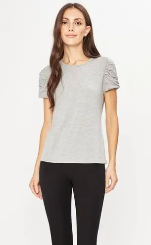 T Tahari ✨ Coral Crewneck Puffed-sleeve Top✨