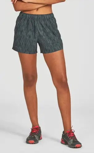 Janji Black Teal Transit Tech Running Shorts Women’s Size Medium Athletic