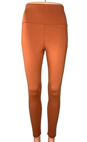 NEW American Eagle Burnt Orange Brown High Rise Stretc Pants Leggings Sz M Size M
