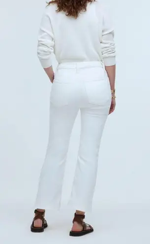 Madewell  Curvy Kick Out Crop White Jeans NWT 26