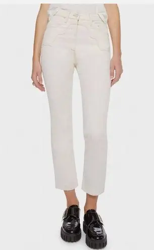 Mother Superior Denim The Buckle Bunny Rider Ankle Jeans in Act Natural size 32