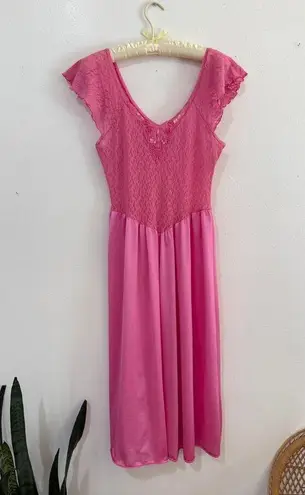 Barbie Pink 80s Lacy Sleep Dress