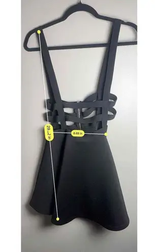 Urban Coco Womens Black Sleeveless Strappy Jumper Dress