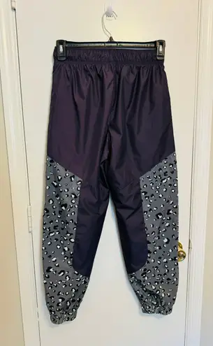 Nike Sportswear Dark Raisin Iron Grey Purple Leopard Print Track Pants Womens S