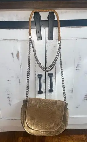 Ramy Brook Camile Snake Embossed Suede Leather Crossbody 🤎