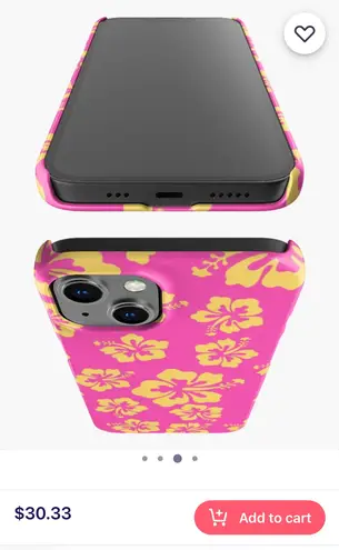 Hibiscus Flower Aloha iPhone 14 Pro Case Multi