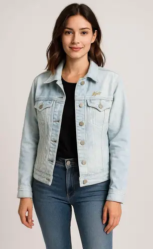 J.Jill Hand Dyed Light Wash Stretch Denim Jacket  Women’s LP Petite thumbnail 1