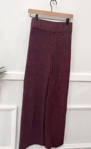 SKIMS  Cozy Knit Bouclé Track Pants Garnet Brown Size S/M