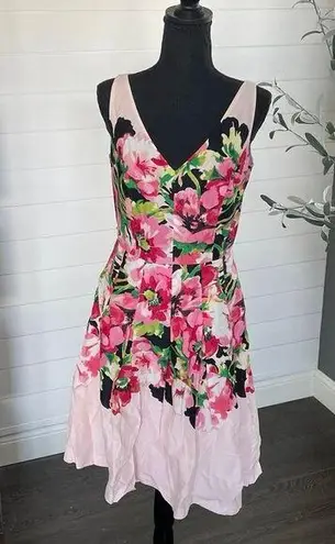 Tommy Hilfiger Fit n Flare Pink & Floral Dress / Size 6