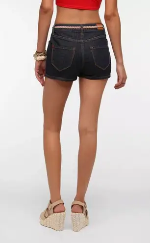 Urban Outfitters  BDG High Rise Erin 5 Pocket Shortie Dark Wash Jean Shorts 24"