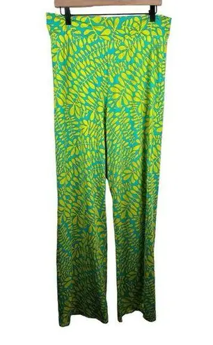 Trina Turk  Trellis Swim Cover Up Pant Green Size Large NWT