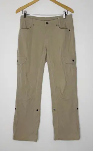 Kuhl Splash Roll Up Pants 8 Extra Short Khaki Cargo Hiking Outdoor