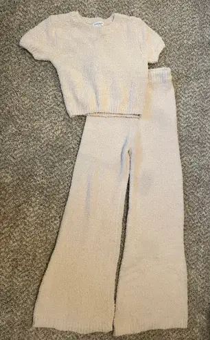 Vestique Knit Matching Set Tan Size M