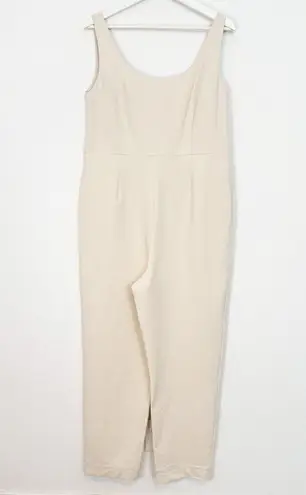 ADAY Power Suit Sleeveless Straight Leg Cottagecore Country Jumpsuit Bib Large