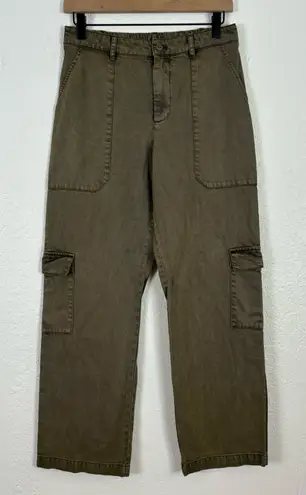 Young Fabulous and Broke  YFB Army Green Cargo Straight Leg Pants Size Small - Image 1