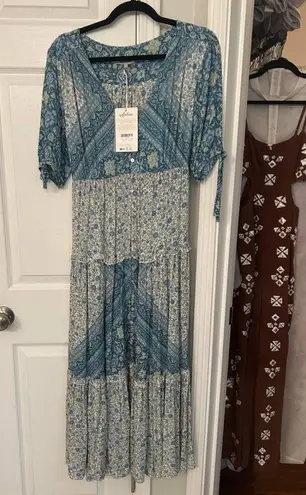 indigo. Arnhem liberty duster dress in .